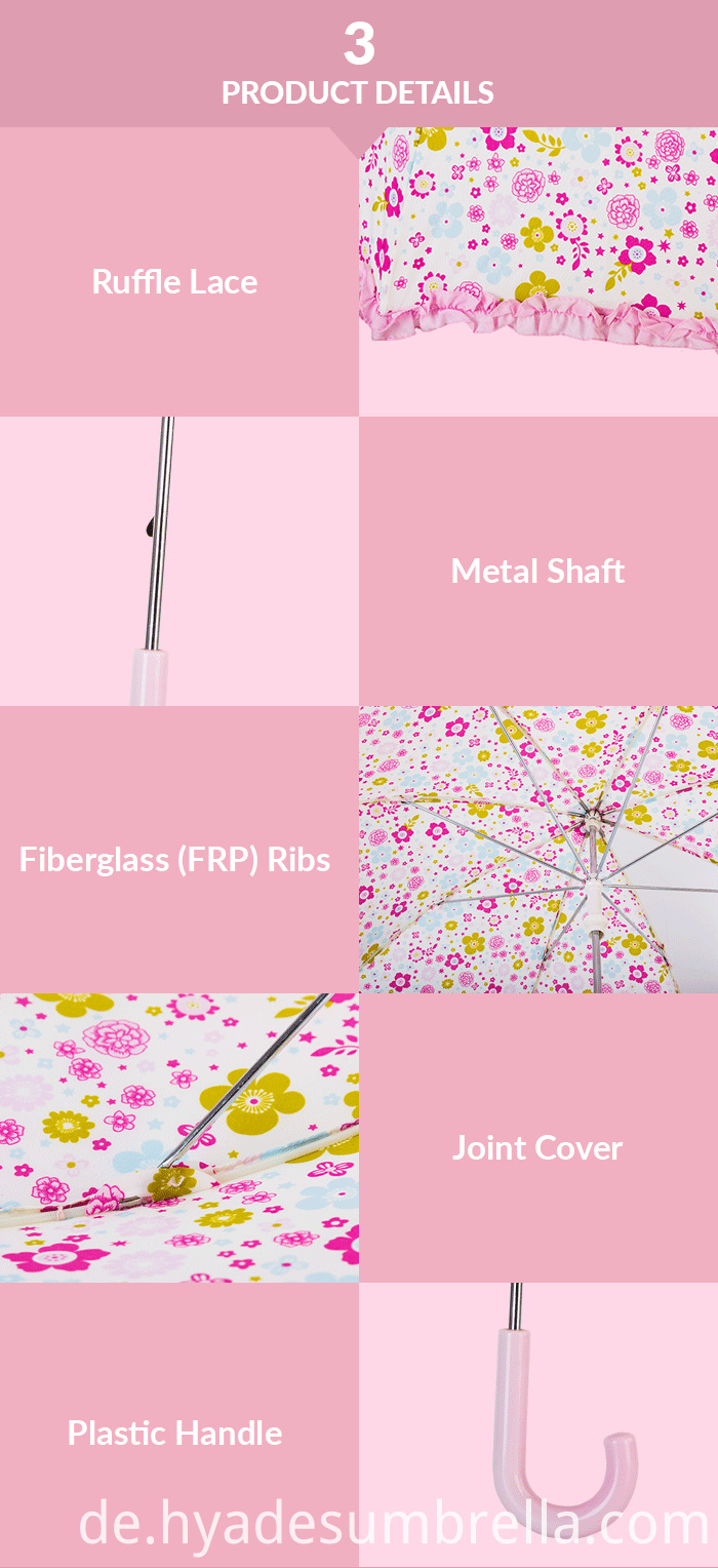 Transparenter Poe-Kindersicherheits-offener Regenschirm Transparent Poe Children Safety Open Umbrella